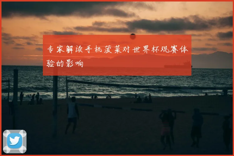专家解读手机菠菜对世界杯观赛体验的影响