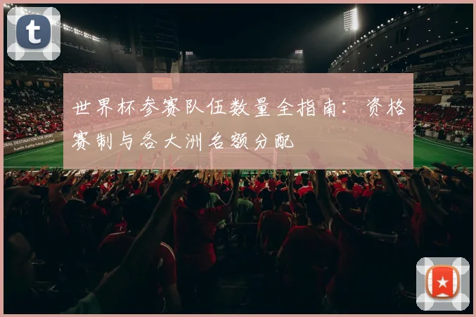 世界杯参赛队伍数量全指南:资格赛制与各大洲名额分配